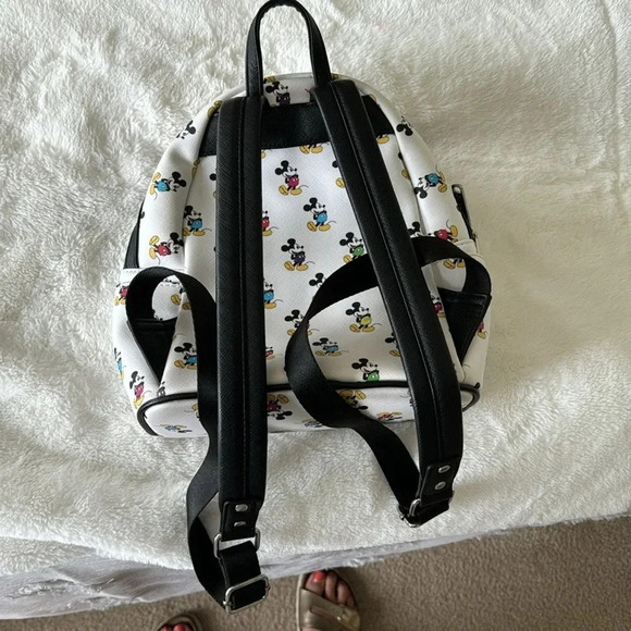 Disney Loungefly Multi-Color/Rainbow Mickey mini Backpack - Picture 4 of 7